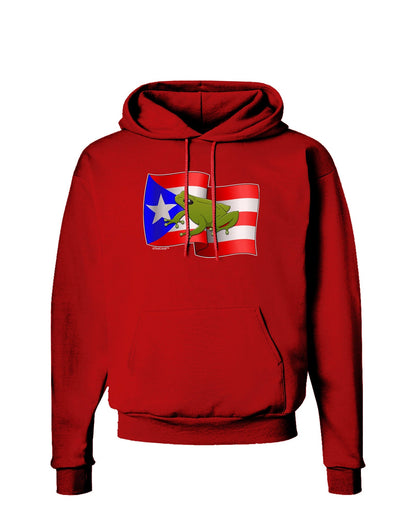 Puerto Rico Coqui Dark Hoodie Sweatshirt-Hoodie-TooLoud-Red-Small-Davson Sales