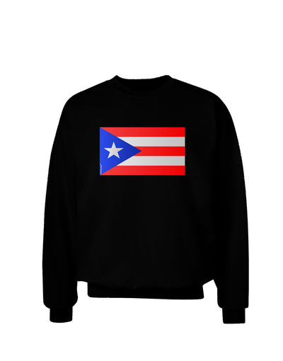 Puerto Rico Flag Adult Dark Sweatshirt-Sweatshirts-TooLoud-Black-Small-Davson Sales