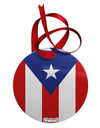 Puerto Rico Flag AOP Circular Metal Ornament All Over Print-Ornament-TooLoud-White-Davson Sales