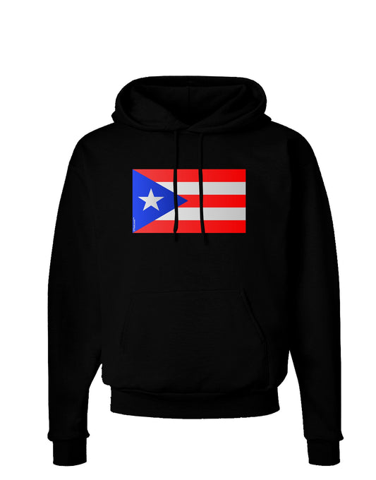 Puerto Rico Flag Dark Hoodie Sweatshirt-Hoodie-TooLoud-Black-Small-Davson Sales