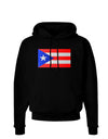 Puerto Rico Flag Dark Hoodie Sweatshirt-Hoodie-TooLoud-Black-Small-Davson Sales