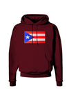 Puerto Rico Flag Dark Hoodie Sweatshirt-Hoodie-TooLoud-Maroon-Small-Davson Sales