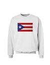 Puerto Rico Flag Sweatshirt-Sweatshirts-TooLoud-White-Small-Davson Sales