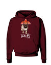 Pug Dog with Pink Sombrero - Ole Dark Hoodie Sweatshirt by TooLoud-Hoodie-TooLoud-Maroon-Small-Davson Sales