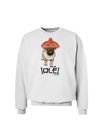 Pug Dog with Pink Sombrero - Ole Sweatshirt by TooLoud-Sweatshirts-TooLoud-White-Small-Davson Sales