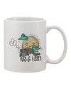 Pugs and Kisses - Exquisite 11 oz Printed Coffee Mug TooLoud-11 OZ Coffee Mug-TooLoud-Davson Sales