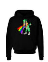 Puking Rainbow Leprechaun Dark Hoodie Sweatshirt-Hoodie-TooLoud-Black-Small-Davson Sales