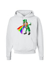 Puking Rainbow Leprechaun Hoodie Sweatshirt-Hoodie-TooLoud-White-Small-Davson Sales