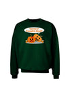 Pumpkin Head Adult Dark Sweatshirt-Sweatshirts-TooLoud-Deep-Forest-Green-Small-Davson Sales