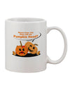 Pumpkin Head Design 11 oz Coffee Mug - Expertly Crafted Drinkware TooLoud-11 OZ Coffee Mug-TooLoud-White-Davson Sales