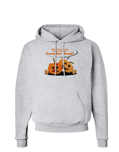 Pumpkin Head Hoodie Sweatshirt-Hoodie-TooLoud-AshGray-Small-Davson Sales