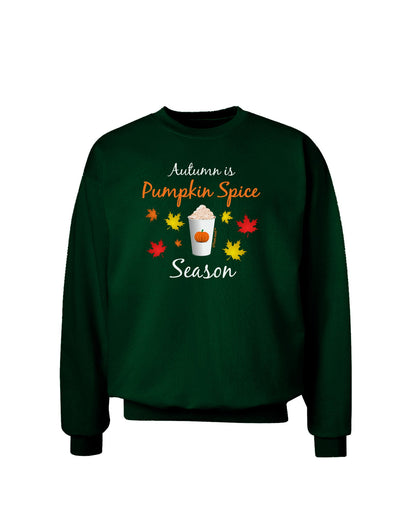 Pumpkin Spice Season Adult Dark Sweatshirt-Sweatshirts-TooLoud-Deep-Forest-Green-Small-Davson Sales