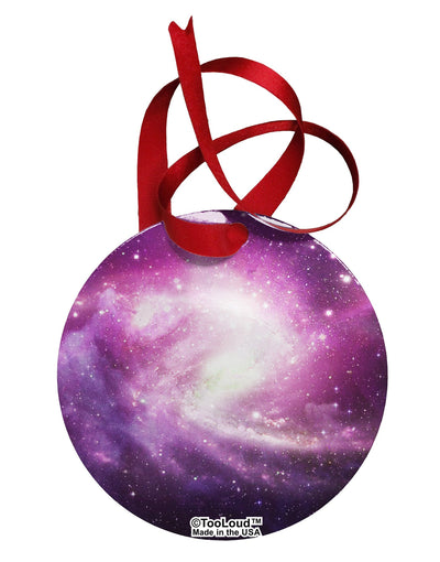 Purple Galaxy AOP Circular Metal Ornament All Over Print-Ornament-TooLoud-White-Davson Sales