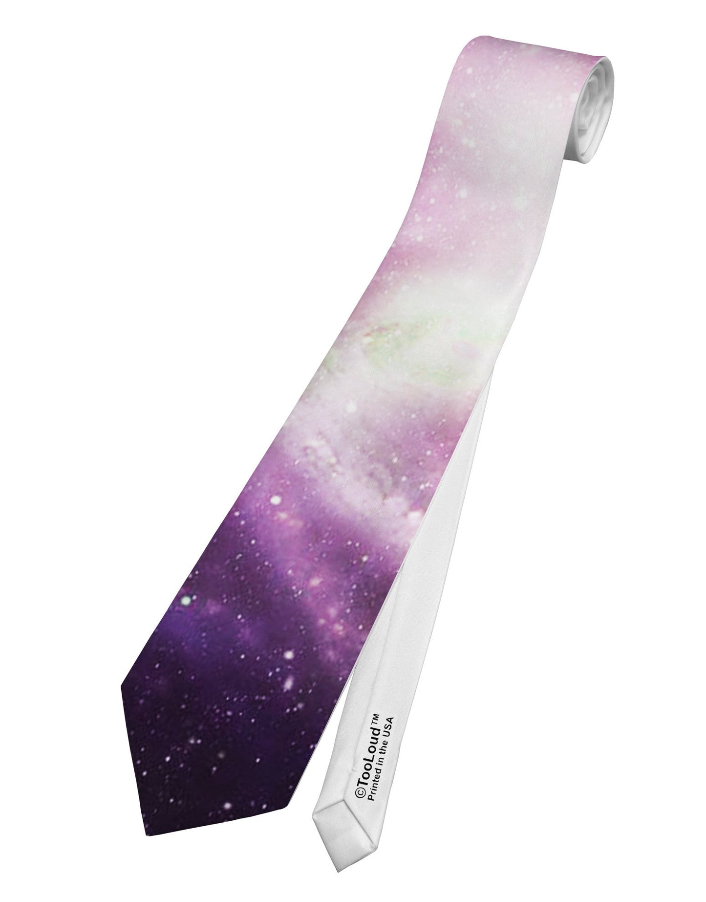 Purple Galaxy AOP Printed Necktie All Over Print