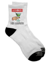 Quarantine-Themed Dark Adult Socks for Safety-Conscious Individuals - TooLoud-Socks-TooLoud-Short-Ladies-4-6-Davson Sales