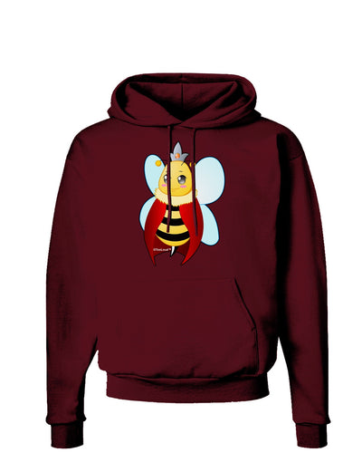 Queen Bee Mothers Day Dark Hoodie Sweatshirt-Hoodie-TooLoud-Maroon-Small-Davson Sales