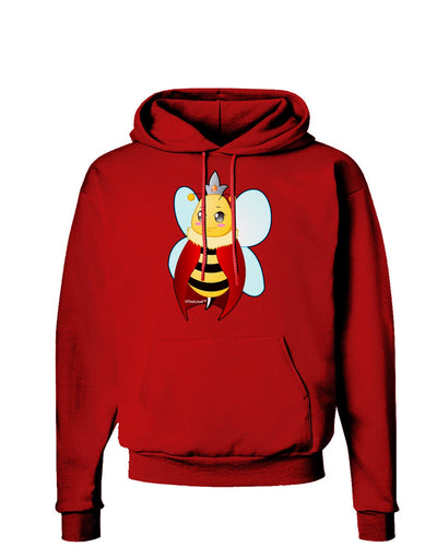 Queen Bee Mothers Day Dark Hoodie Sweatshirt-Hoodie-TooLoud-Red-Small-Davson Sales