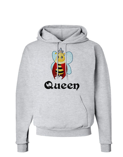 Queen Bee Text 2 Hoodie Sweatshirt-Hoodie-TooLoud-AshGray-Small-Davson Sales