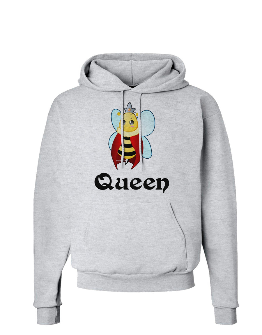 Queen Bee Text 2 Hoodie Sweatshirt-Hoodie-TooLoud-White-Small-Davson Sales