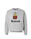 Queen Bee Text 2 Sweatshirt-Sweatshirts-TooLoud-AshGray-Small-Davson Sales