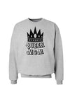 Queen Mom Sweatshirt-Sweatshirts-TooLoud-AshGray-Small-Davson Sales