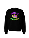 Queen Of Mardi Gras Adult Dark Sweatshirt-Sweatshirts-TooLoud-Black-Small-Davson Sales