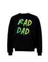 Rad Dad Design - 80s Neon Adult Dark Sweatshirt-Sweatshirts-TooLoud-Black-Small-Davson Sales