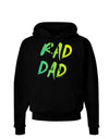 Rad Dad Design - 80s Neon Dark Hoodie Sweatshirt-Hoodie-TooLoud-Black-Small-Davson Sales