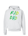 Rad Dad Design - 80s Neon Hoodie Sweatshirt-Hoodie-TooLoud-White-Small-Davson Sales