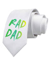 Rad Dad Design - 80s Neon Printed White Necktie