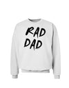 Rad Dad Design Sweatshirt-Sweatshirts-TooLoud-White-Small-Davson Sales