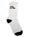 Rainbow Adult Crew Socks - A Stylish Expression of Love for Your Boyfriend - TooLoud-Socks-TooLoud-White-Ladies-4-6-Davson Sales