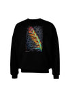 Rainbow Feather Adult Dark Sweatshirt-Sweatshirts-TooLoud-Black-Small-Davson Sales