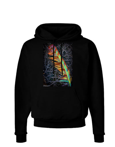 Rainbow Feather Dark Hoodie Sweatshirt-Hoodie-TooLoud-Black-Small-Davson Sales