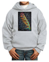 Rainbow Feather Youth Hoodie Pullover Sweatshirt-Youth Hoodie-TooLoud-Ash-XS-Davson Sales