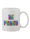 Rainbow Hearts Printed 11 OZ Coffee Mug - A Celebration of Gay Pride by TooLoud-TooLoud-White-Davson Sales