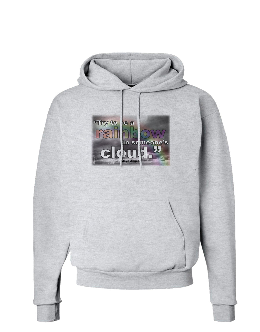 Rainbow in Cloud M Angelou Hoodie Sweatshirt by TooLoud-Hoodie-TooLoud-White-Small-Davson Sales