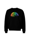 Rainbow Moon Adult Dark Sweatshirt-Sweatshirts-TooLoud-Black-Small-Davson Sales