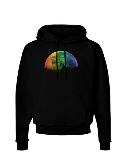 Rainbow Moon Dark Hoodie Sweatshirt-Hoodie-TooLoud-Black-Small-Davson Sales