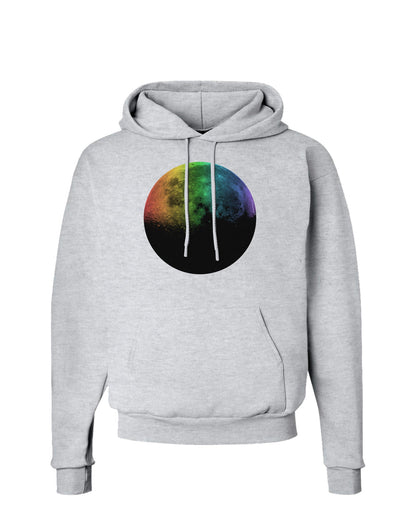 Rainbow Moon Hoodie Sweatshirt-Hoodie-TooLoud-AshGray-Small-Davson Sales