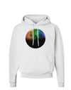 Rainbow Moon Hoodie Sweatshirt-Hoodie-TooLoud-White-Small-Davson Sales