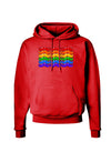 Rainbow Mustaches Gay Pride Flag Dark Hoodie Sweatshirt-Hoodie-TooLoud-Red-Small-Davson Sales