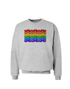 Rainbow Mustaches Gay Pride Flag Sweatshirt-Sweatshirts-TooLoud-AshGray-Small-Davson Sales