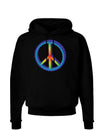 Rainbow Peace Dark Hoodie Sweatshirt-Hoodie-TooLoud-Black-Small-Davson Sales