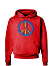 Rainbow Peace Dark Hoodie Sweatshirt-Hoodie-TooLoud-Red-Small-Davson Sales