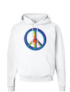 Rainbow Peace Hoodie Sweatshirt-Hoodie-TooLoud-White-Small-Davson Sales