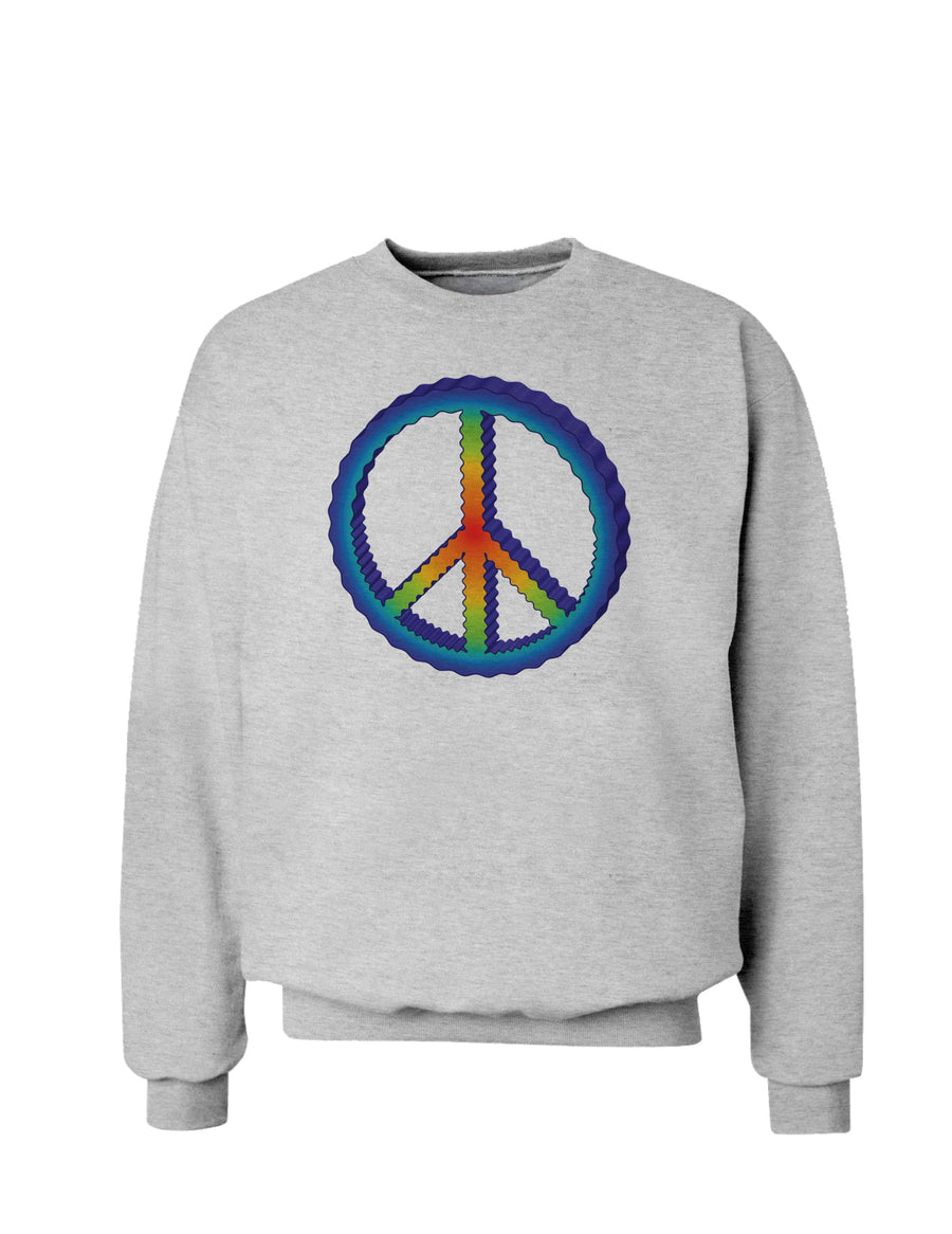 Rainbow Peace Sweatshirt-Sweatshirts-TooLoud-White-Small-Davson Sales