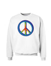 Rainbow Peace Sweatshirt-Sweatshirts-TooLoud-White-Small-Davson Sales