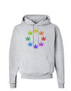 Rainbow Pot - Marijuana Leaf Hoodie Sweatshirt-Hoodie-TooLoud-AshGray-Small-Davson Sales