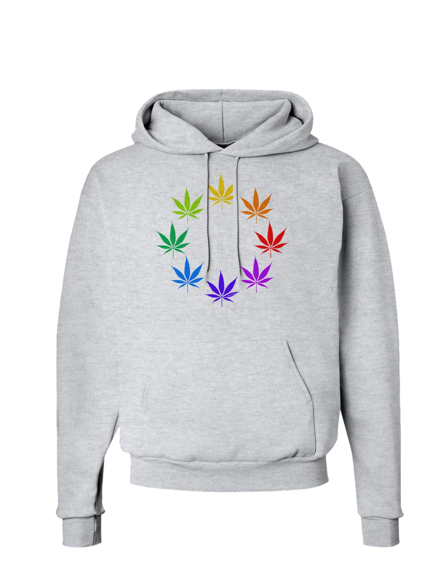 Rainbow Pot - Marijuana Leaf Hoodie Sweatshirt-Hoodie-TooLoud-White-Small-Davson Sales